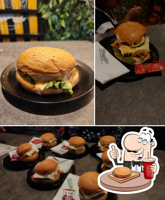 Get a burger at DRINKISTA