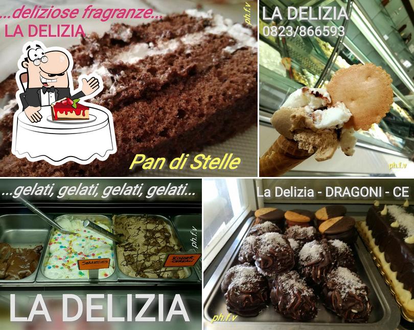 Закажите один из десертов в "Pasticceria La Delizia Caffett&Gelat"