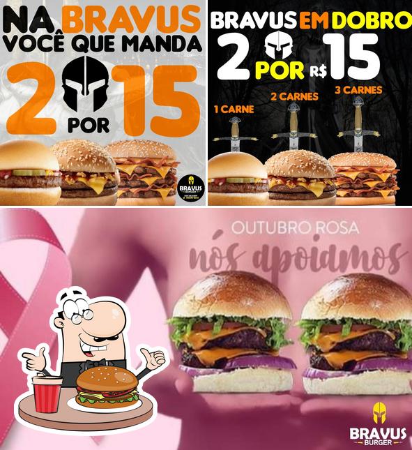 Consiga um hambúrguer no BRAVUS BURGUER
