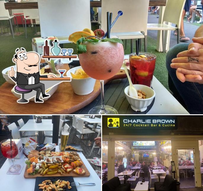 Gli interni di Charlie Brown 24/7 Cocktail Bar & Cucina