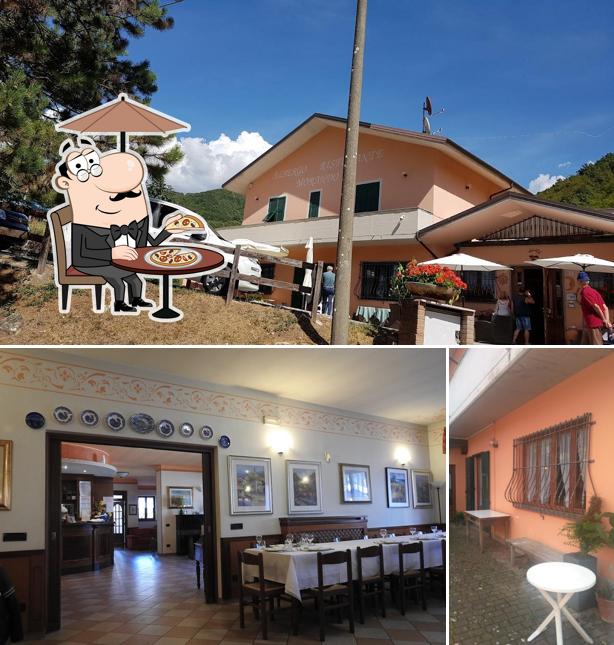 Goditi la vista dall'area esterna di Ristorante Albergo Morando Mongiardino Ligure