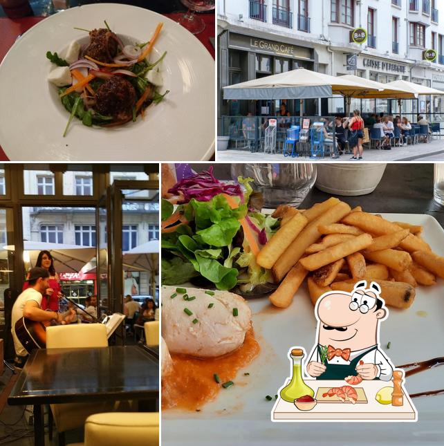 Try out seafood at Bar Brasserie restaurant Au Grand Café Dijon
