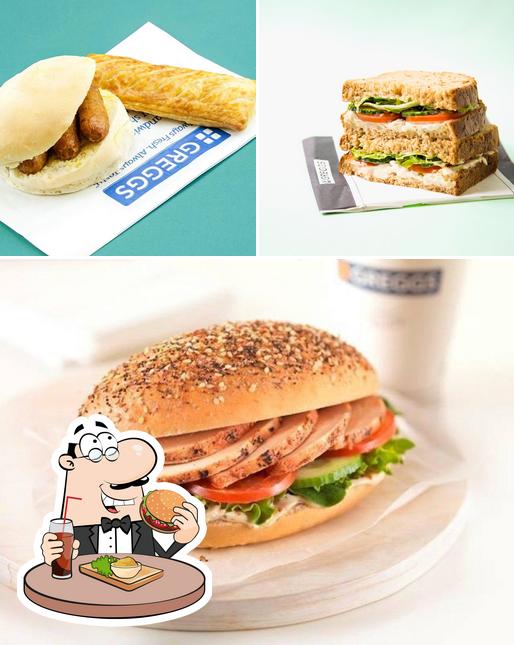 Try out a burger at Greggs