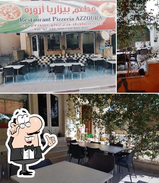 The interior of Restaurant Pizzeria Azzoura