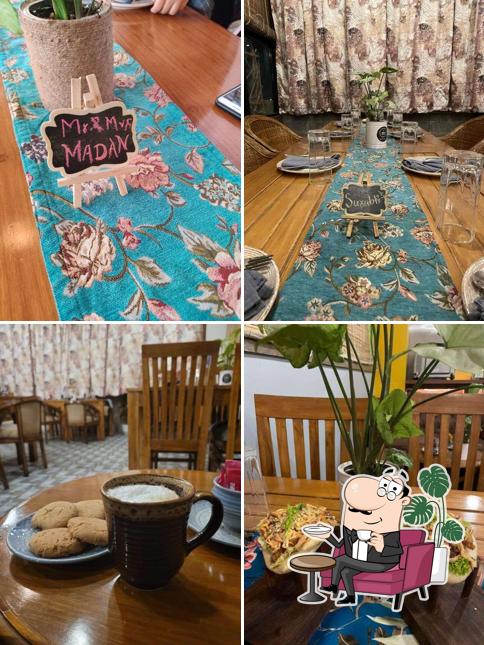 Take a seat at one of the tables at Sassy Canteen