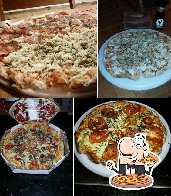 Escolha pizza no La Belly Pizzas