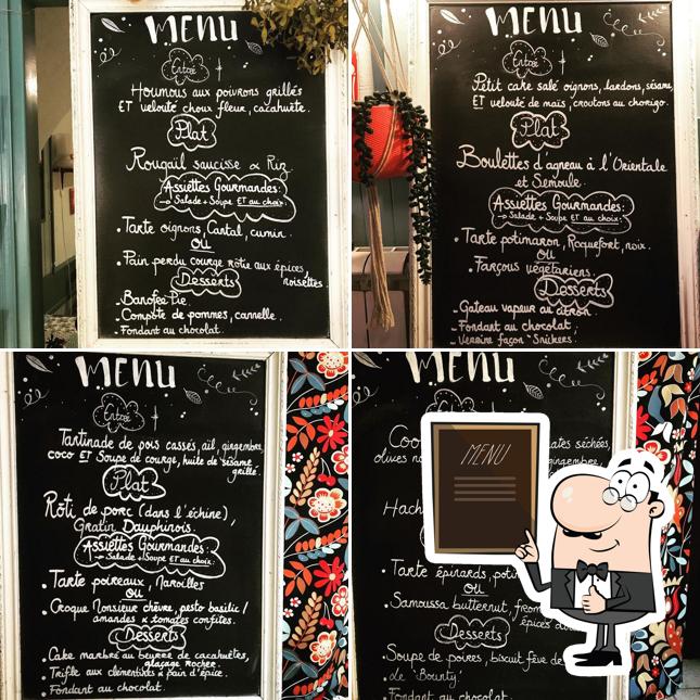 Affini The offre un tableau affichant le menu