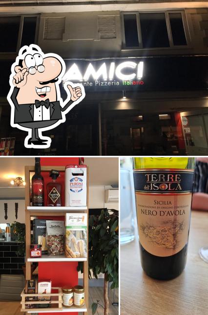 Внутреннее оформление и алкоголь в Amici