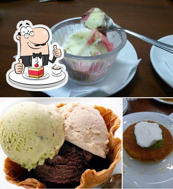 Ice cream Öznur tiene distintos postres