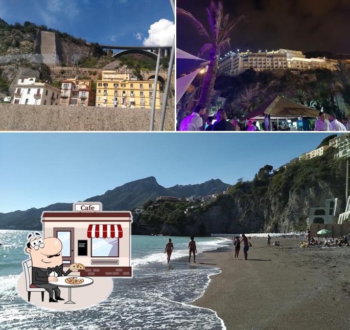 Goditi la vista dagli esterni di Rocce Rosse Clubbing & Restaurant