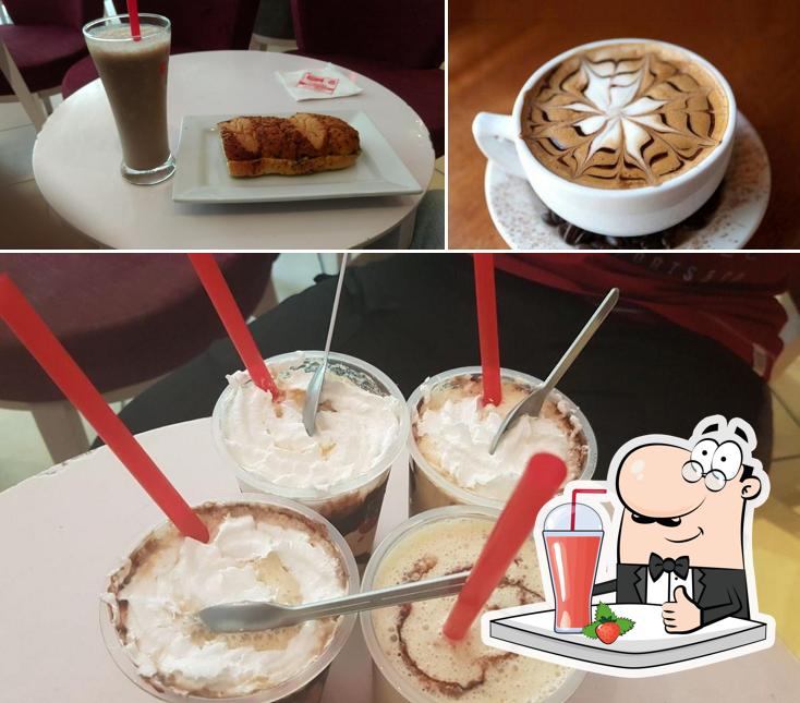 Café Coffee Day serves a selection of drinks