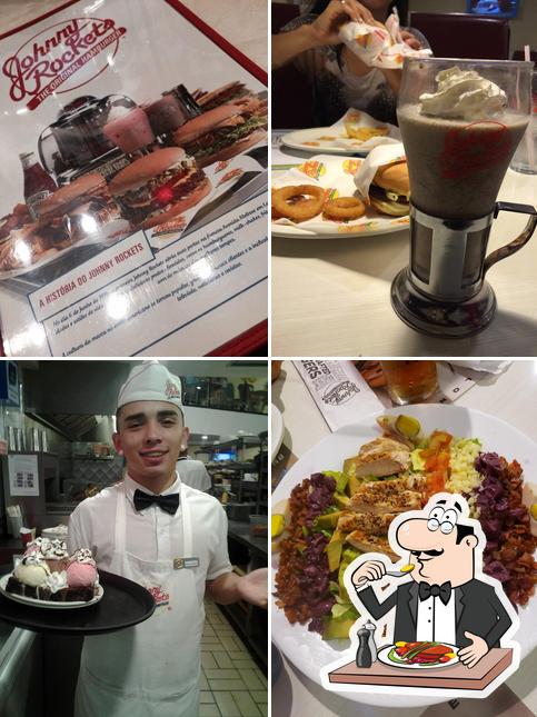 Comida em Johnny Rockets @ Internacional Shopping