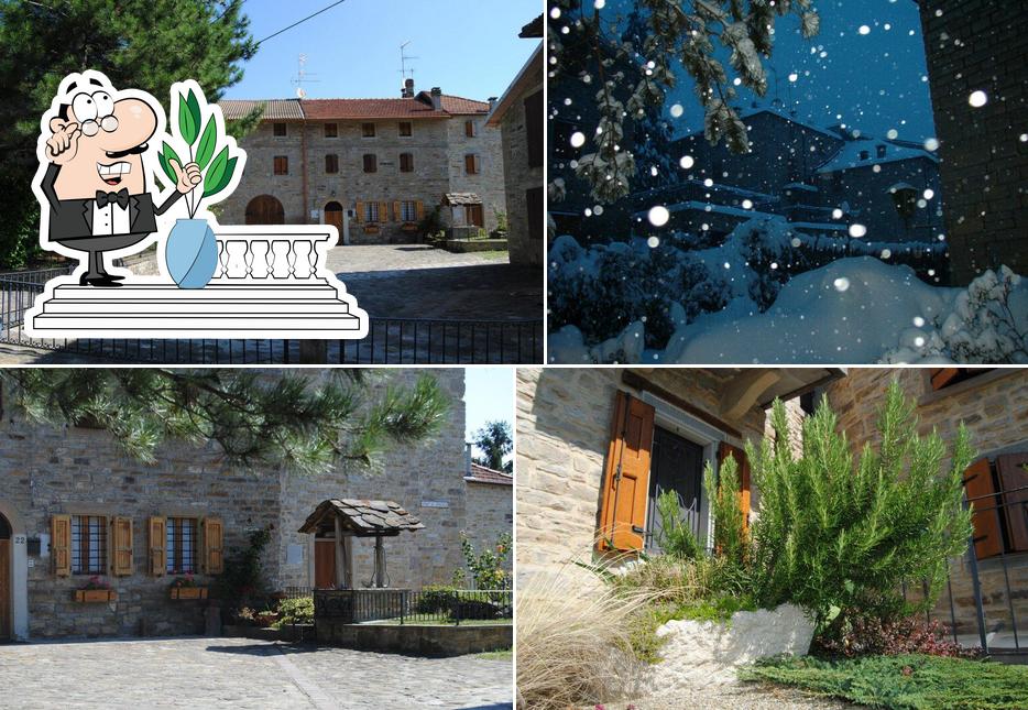 Guarda gli esterni di Borgo di Sumbilla bed & breakfast e Trattoria Monti