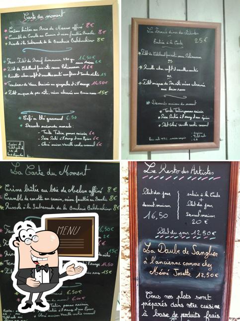 Découvrez le menu du jour sur le tableau