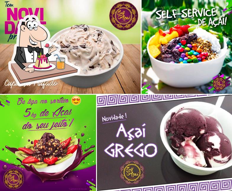 Self Açaí Ibate oferece uma escolha de pratos doces