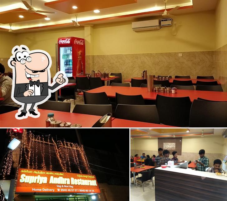 Check out how New Supriya Andhra Restaurant looks inside