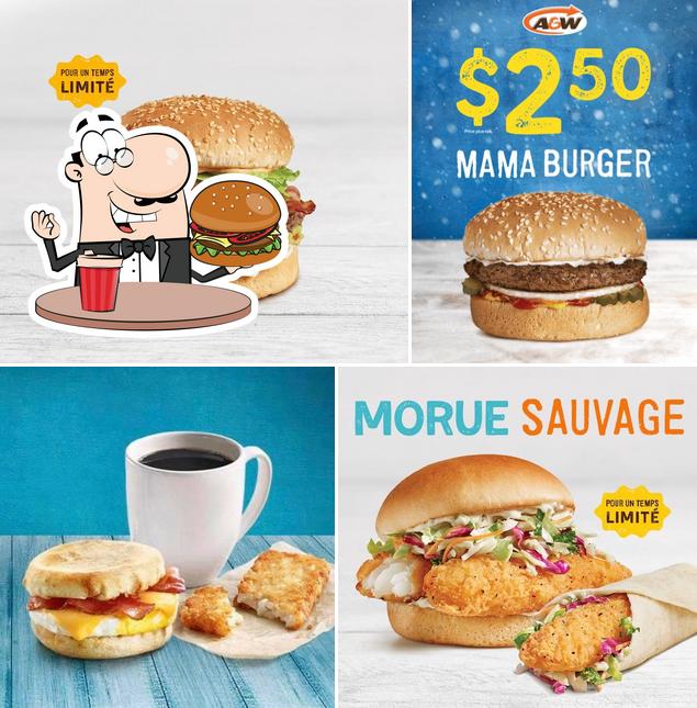 Essayez un hamburger à A&W Canada