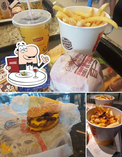 Comida em Burger King