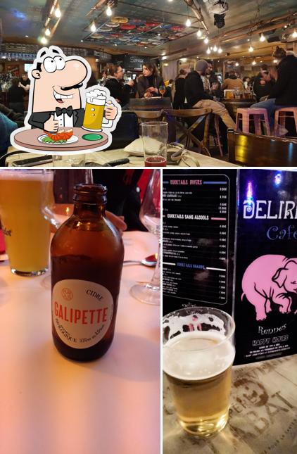 Delirium café offre un évantail de bières