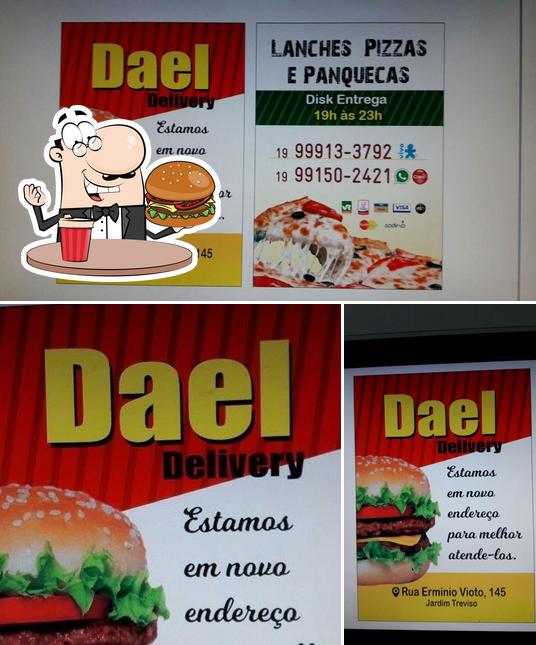 Experimente um hambúrguer no Dael Delivery - Lanches, Pizzas E Panquecas