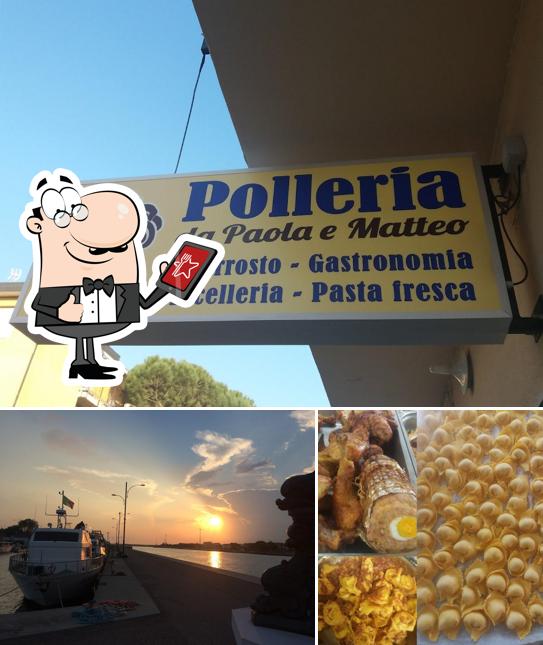 Tra le varie cose da Rosticceria, gastronomia, polleria, pasta fresca, macelleria di Paola e Matteo si possono trovare la esterno e cibo