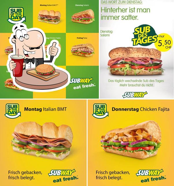 Ordina un hamburger a Subway Biel-Bienne/ Subway Europaplatz in Bern