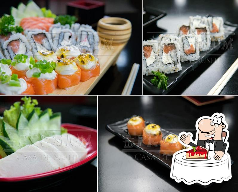 Premium Casa de Sushi provê uma seleção de sobremesas