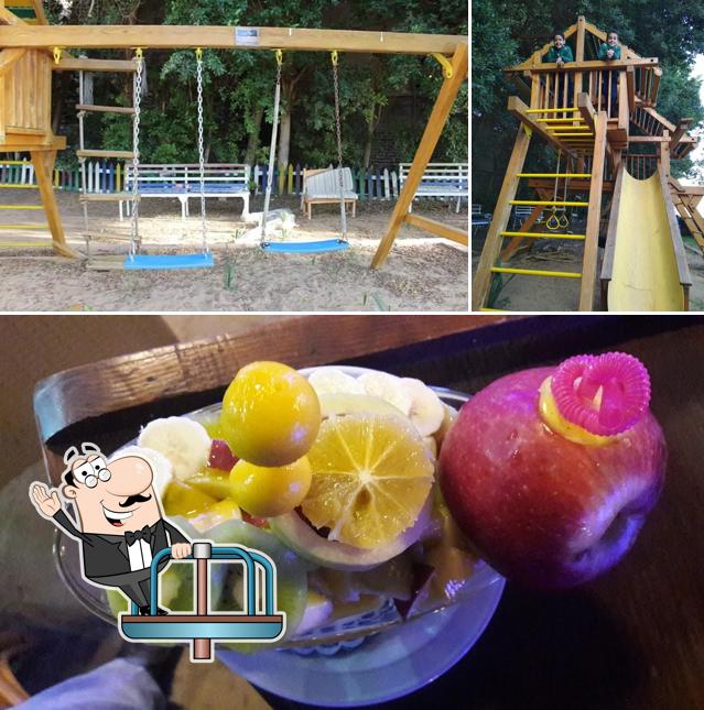 The picture of بديعة كافية Badia Cafe’s play area and food