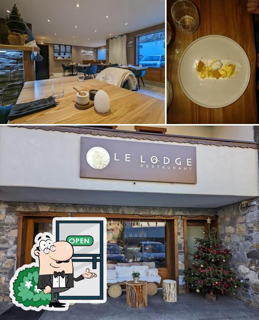 Jetez un coup d’oeil à la photo affichant la extérieur et boisson concernant Le Lodge Restaurant