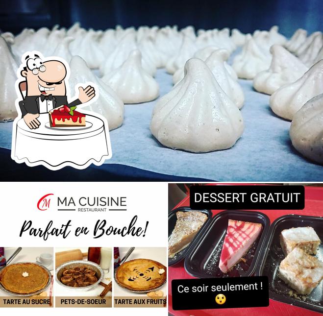 Restaurant Ma Cuisine propose une sélection de plats sucrés