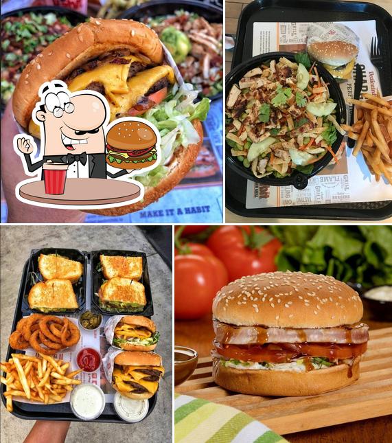 Order a burger at The Habit Burger Grill