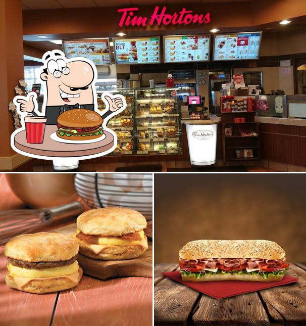 Prenez un hamburger à Tim Hortons