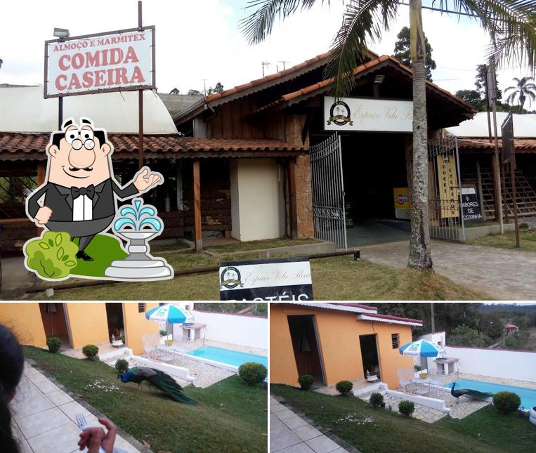 Você pode espairecer no exterior Espaço Vila Real