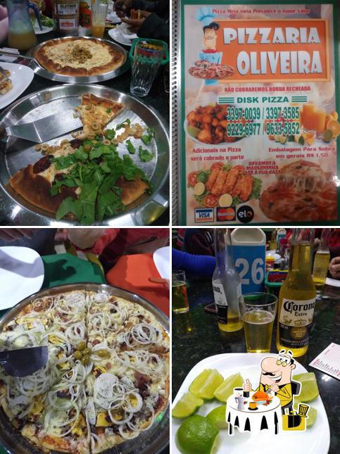 Comida em Pizzaria Oliveira