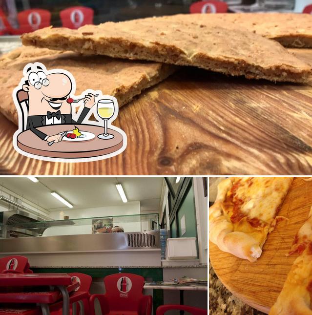 Pizzeria "senza nome" di San possidonio si caratterizza per la cibo e interni