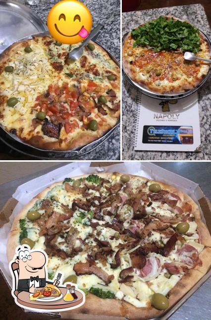 Consiga pizza no Pizzaria Napoly Jaci