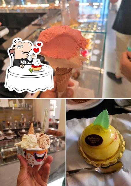 Pasticceria, Caffetteria e Gelateria Carmine propone un'ampia selezione di dolci