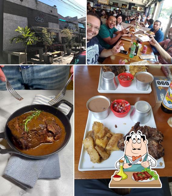 Dê uma olhada na escolha de refeições de carne