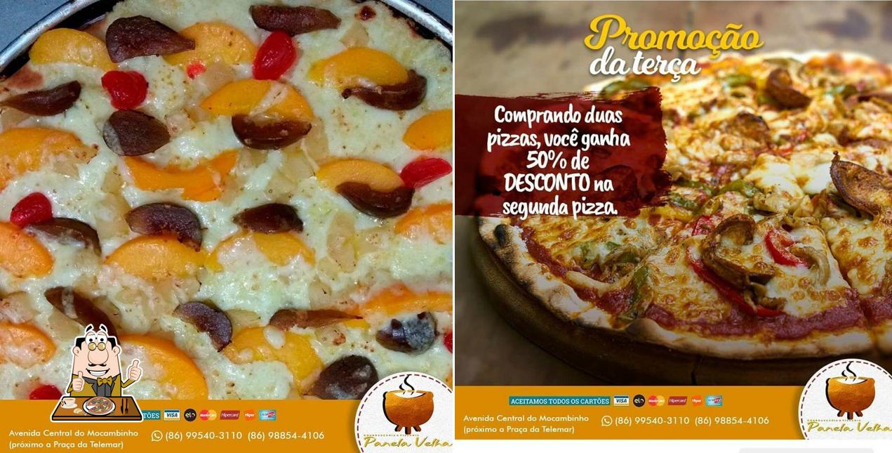 No Panela Velha - Zona Norte Pizzaria & Hamburgueria Calzone Milkshake, você pode desfrutar de pizza