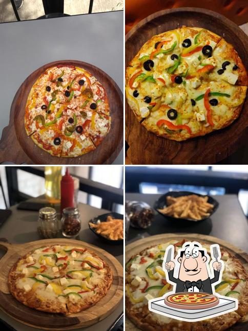 Pick pizza at The Eatery Cheese