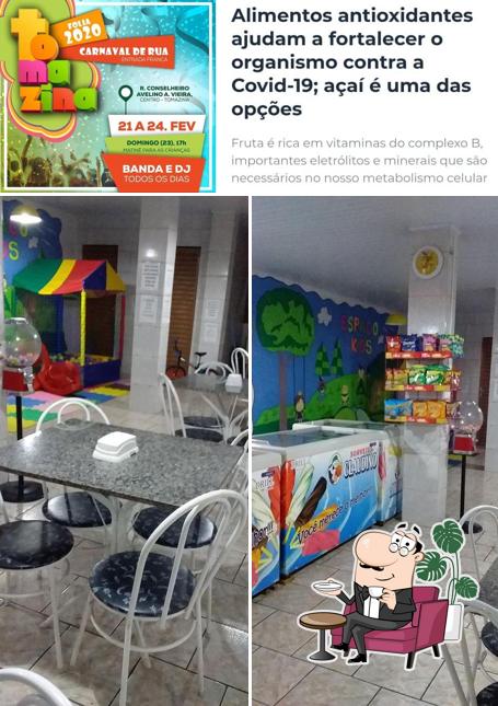 Veja imagens do interior do Claudino sorveteria e açaí