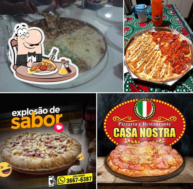 No Pizzaria Casa Nostra, você pode pedir pizza