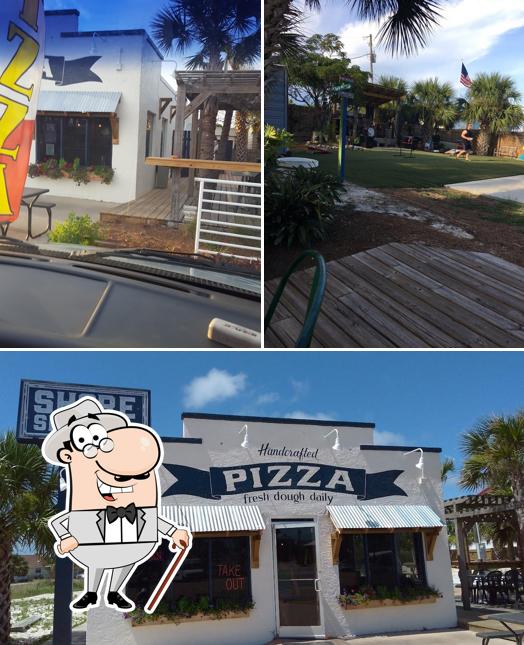 The exterior of Shore Shack Pizza