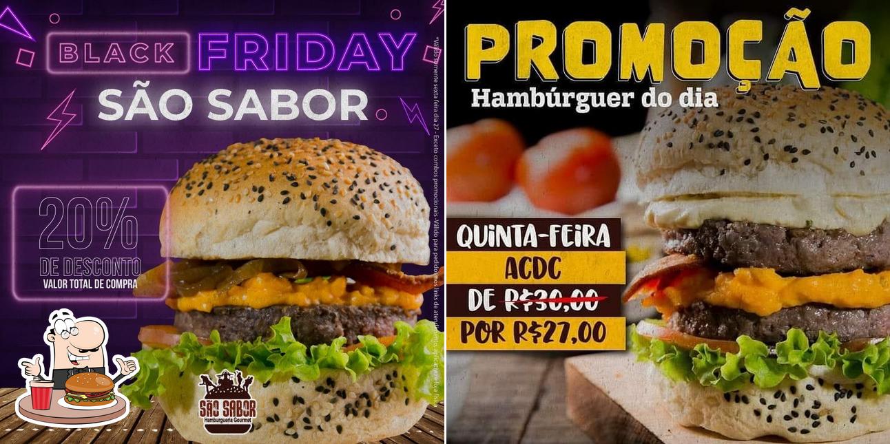 Os hambúrgueres do São Sabor Hamburgueria Gourmet irão saciar uma variedade de gostos