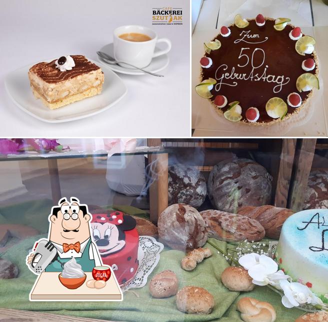 HandwerksGenuss Bäckerei - Markt Hartmannsdorf bietet eine Auswahl von Desserts 
