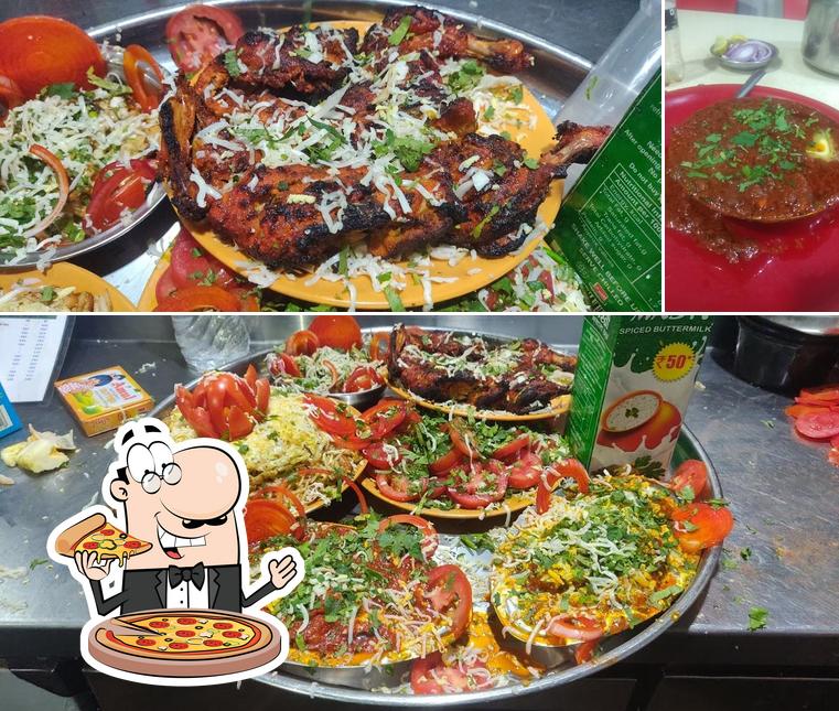 Order pizza at Lucky Restaurant