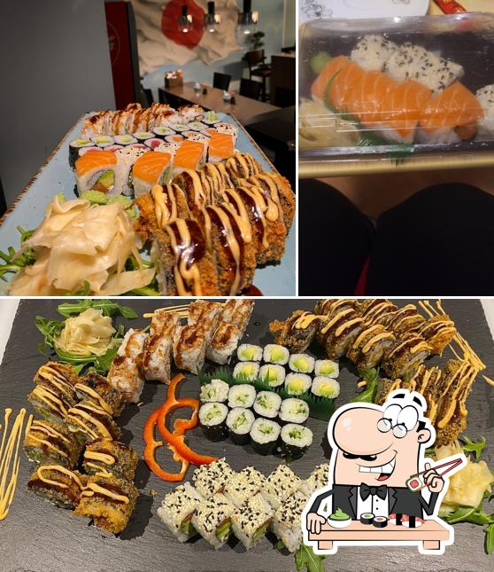 Wählt verschiedene Sushi-Optionen