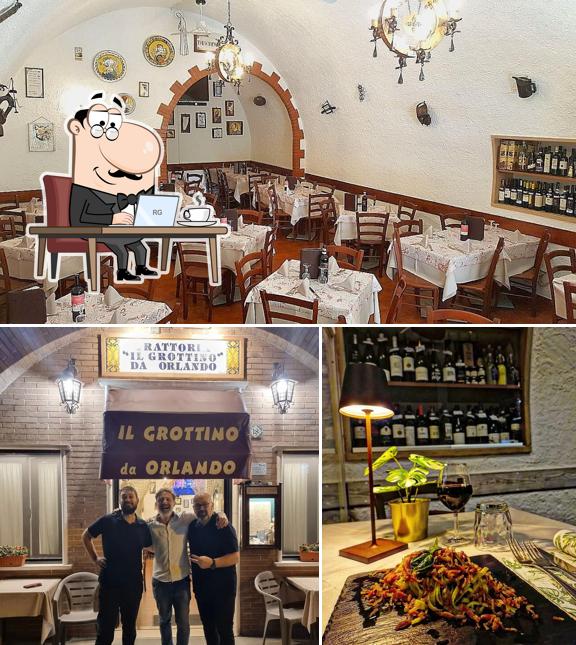 Gli interni di Trattoria "Il Grottino da Orlando"