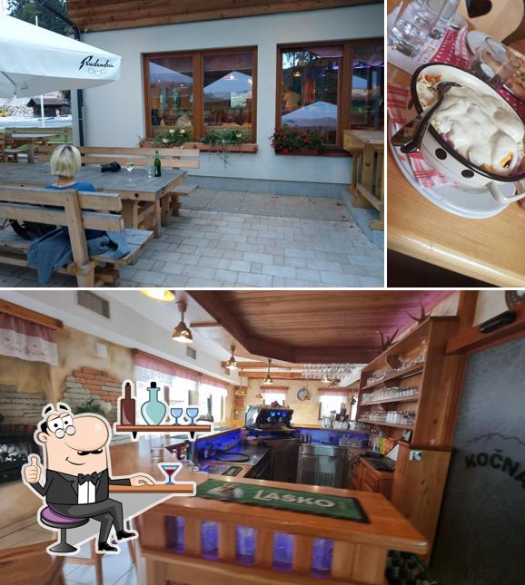 Gli interni di Gostilna Kočna Jezersko