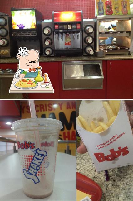 Confira a ilustração mostrando comida e interior no Bob's Burger - Shopping Cidade